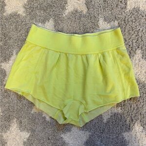 Bright Yellow Free People Shorts